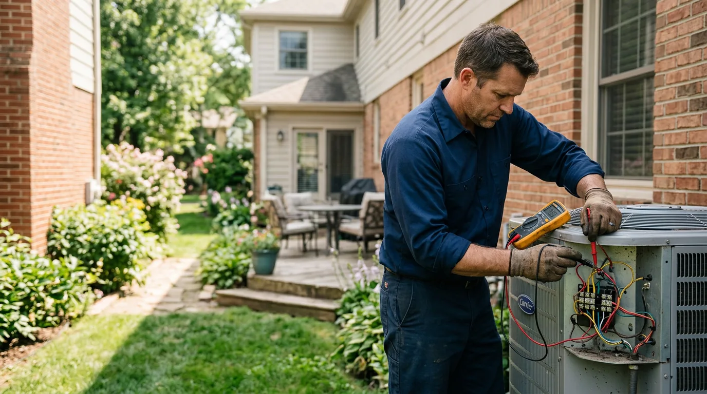 HVAC technician working near Boykins, VA